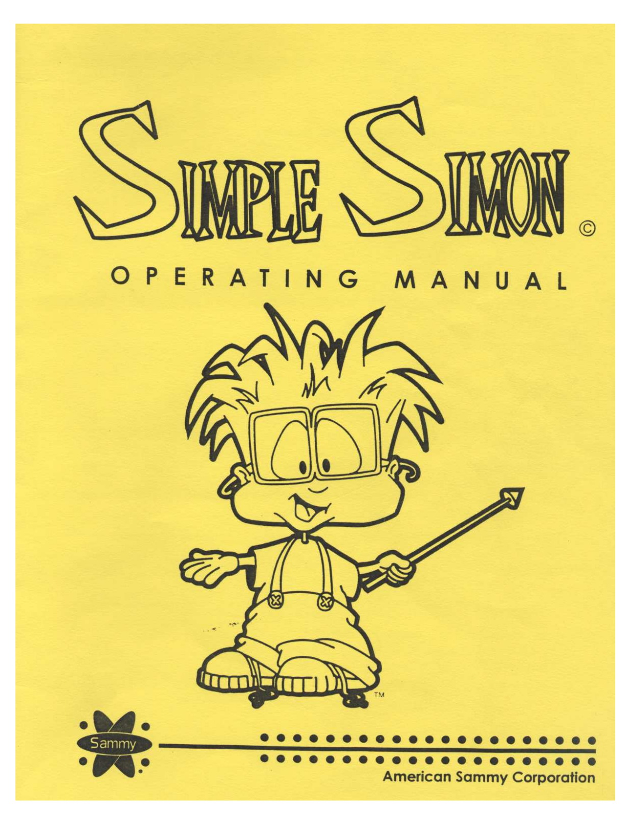 Sammy SIMPLE SIMON User Manual - ManualMachine.com