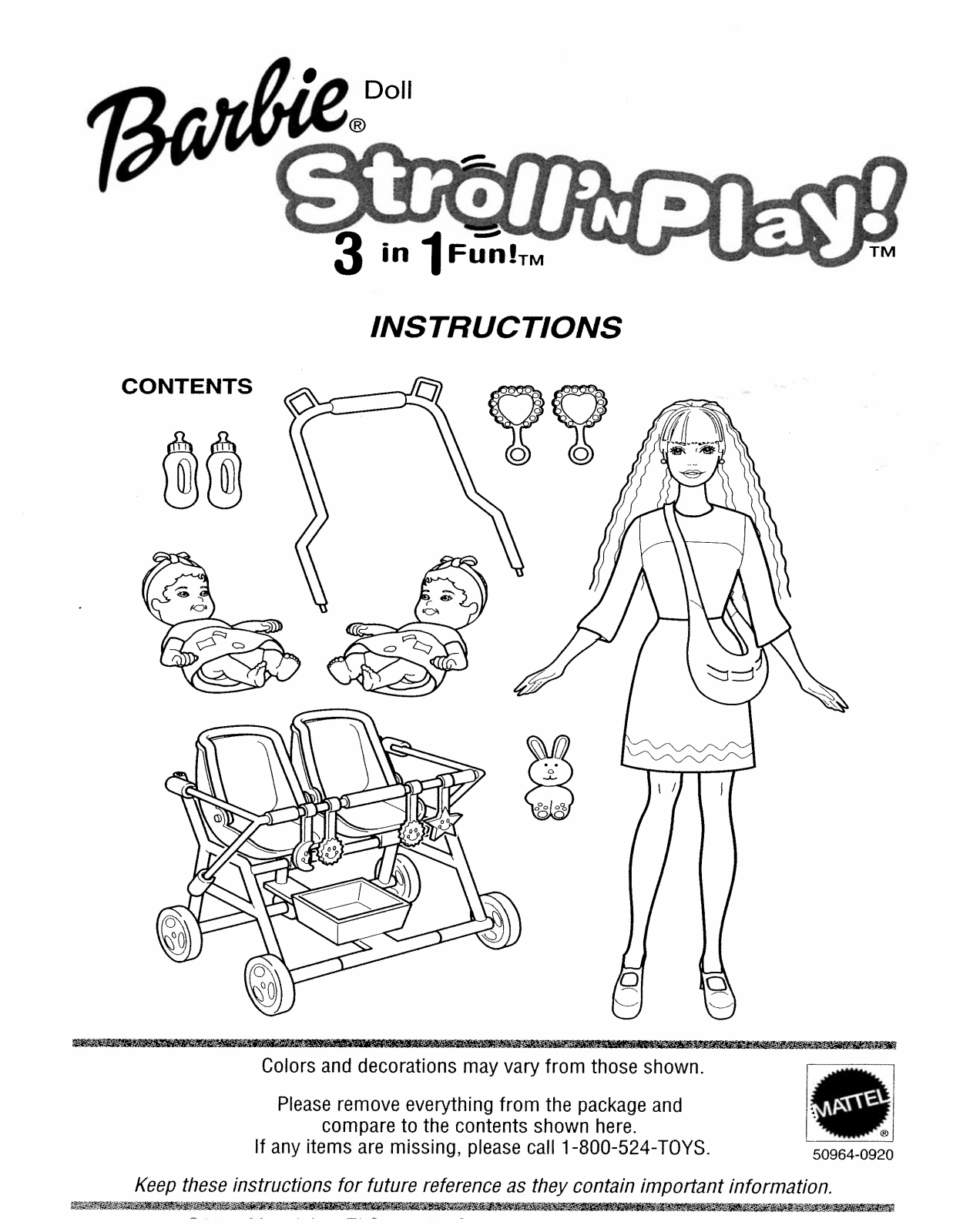 Fisher-Price 50964 Instruction Sheet