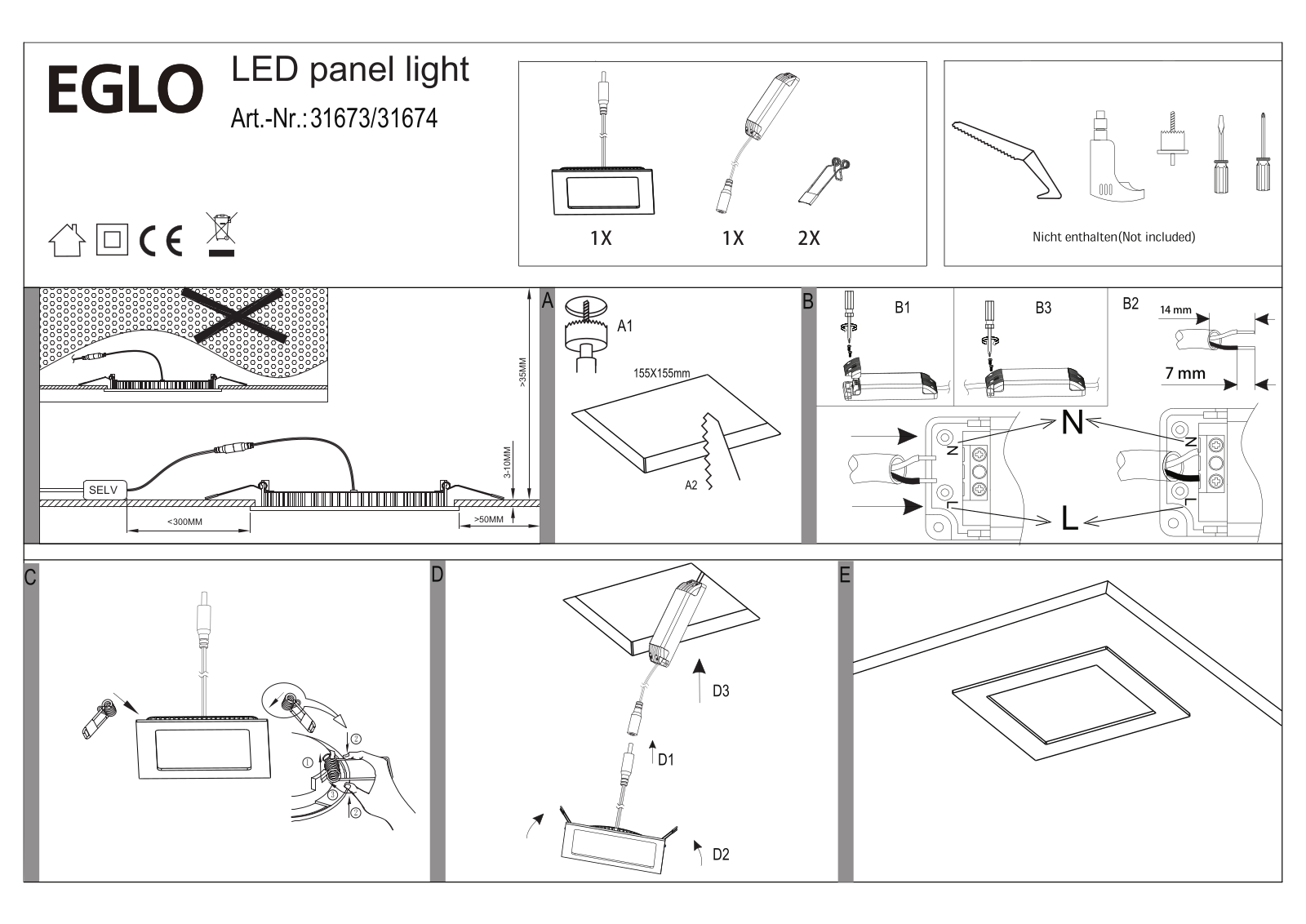 Eglo 31674 operation manual