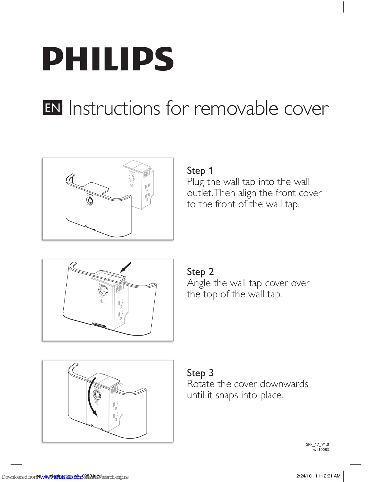 Philips SPP4031A, SPP4031A/17, SPP5065B/17, SPP5065A/17, SPP5044A/17 Instructions Manual