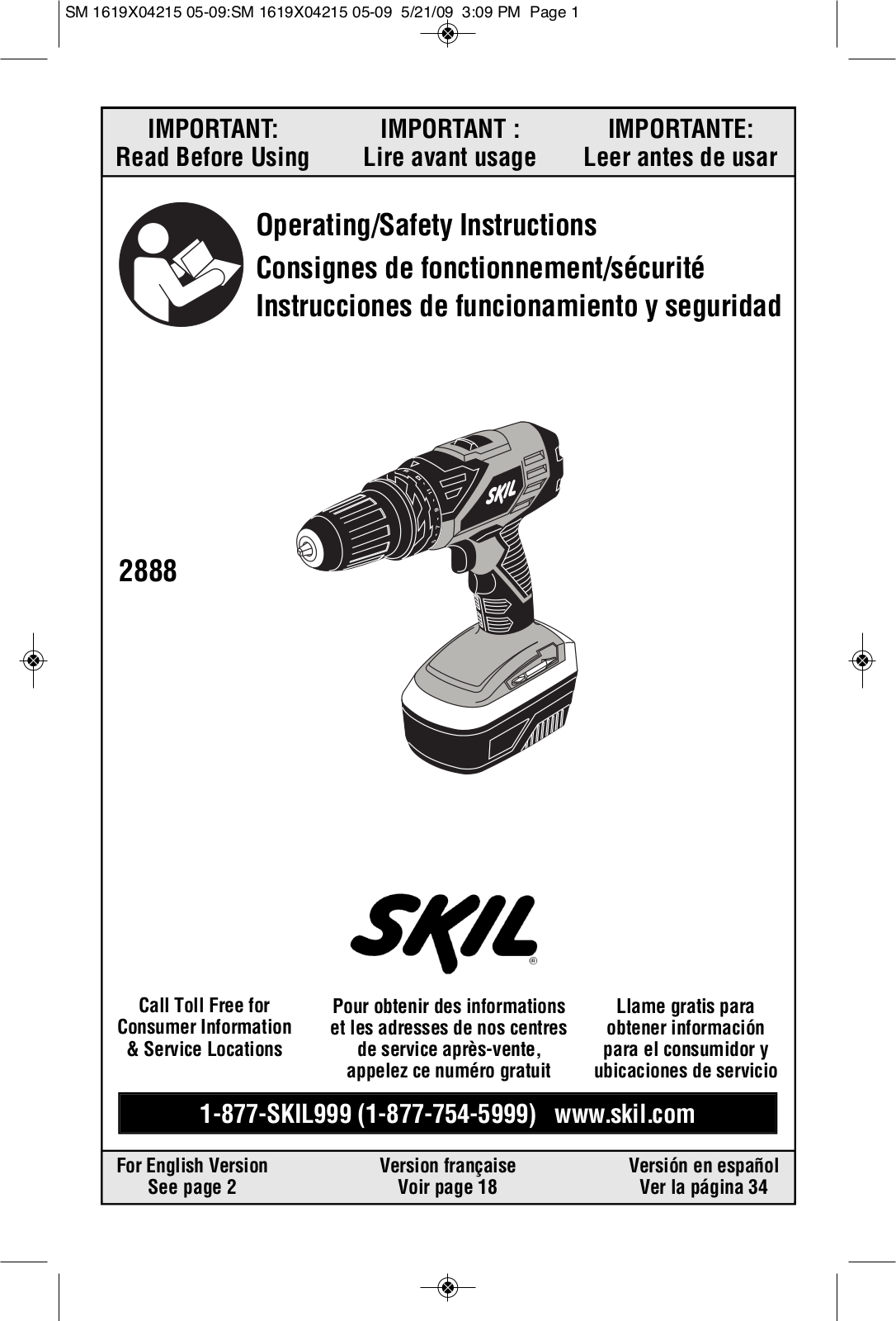 Skil 2888-03 User Manual