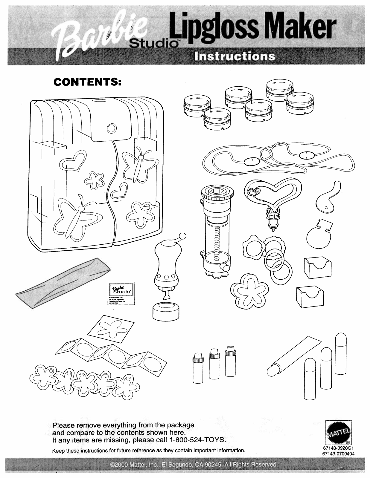 Fisher-Price 67143 Instruction Sheet