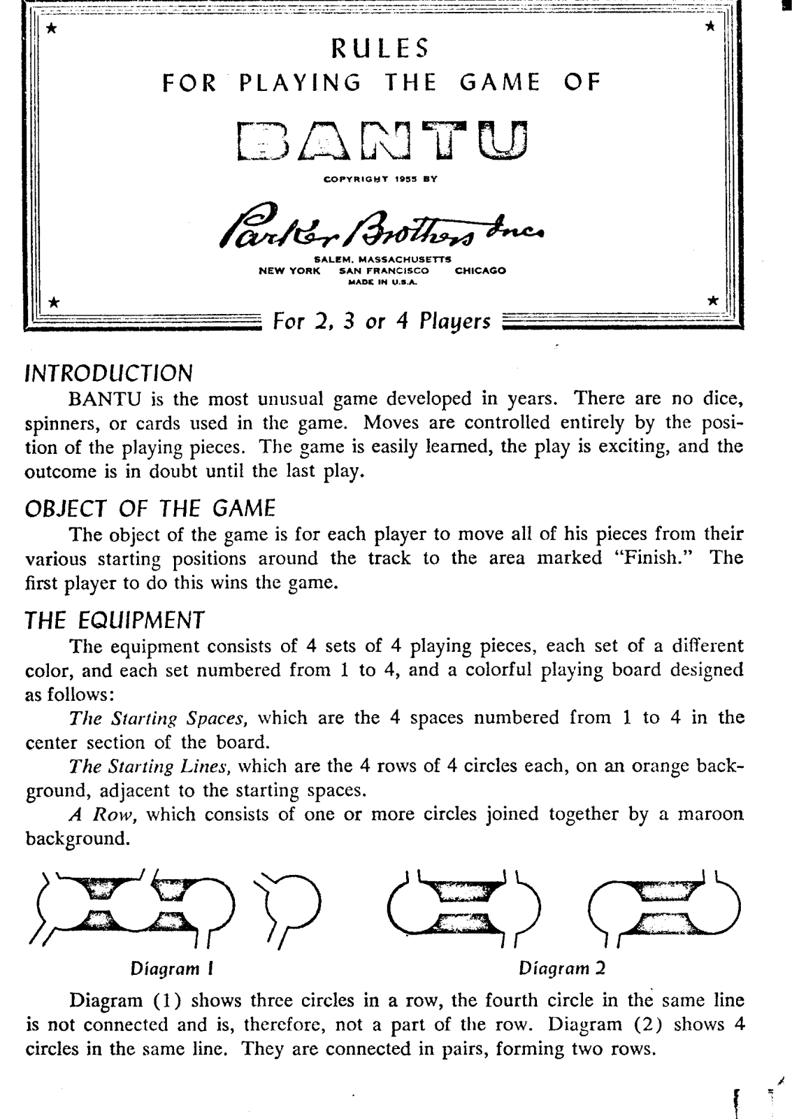 Hasbro BANTU User Manual