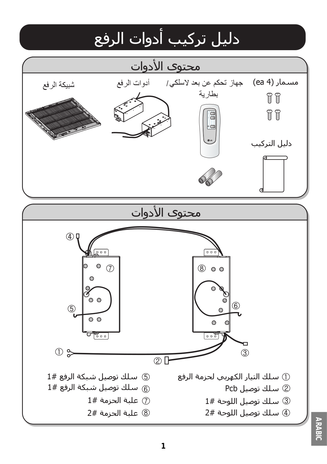 LG PTEGM0 INSTALLATION MANUAL