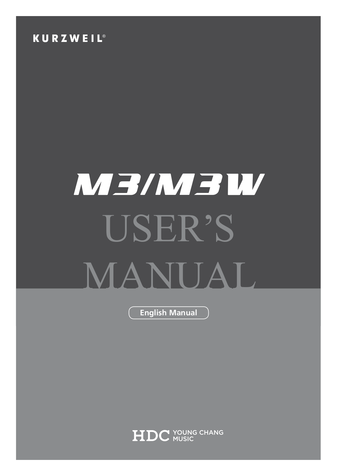 Kurzweil M3 W User Manual