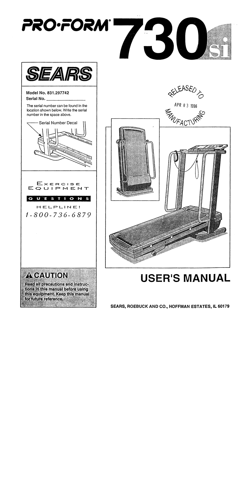 ProForm 297742 User Manual