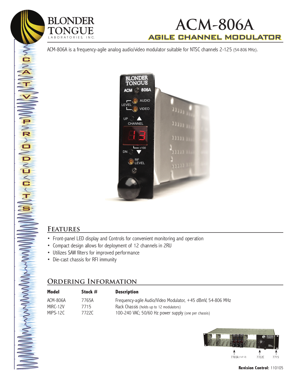 Blonder-Tongue ACM-806A Specifications