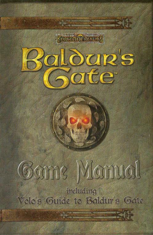 Games PC BALDUR S GATE User Manual