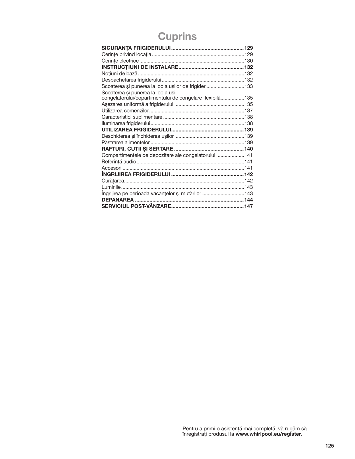 WHIRLPOOL WQ9 B2L User Manual