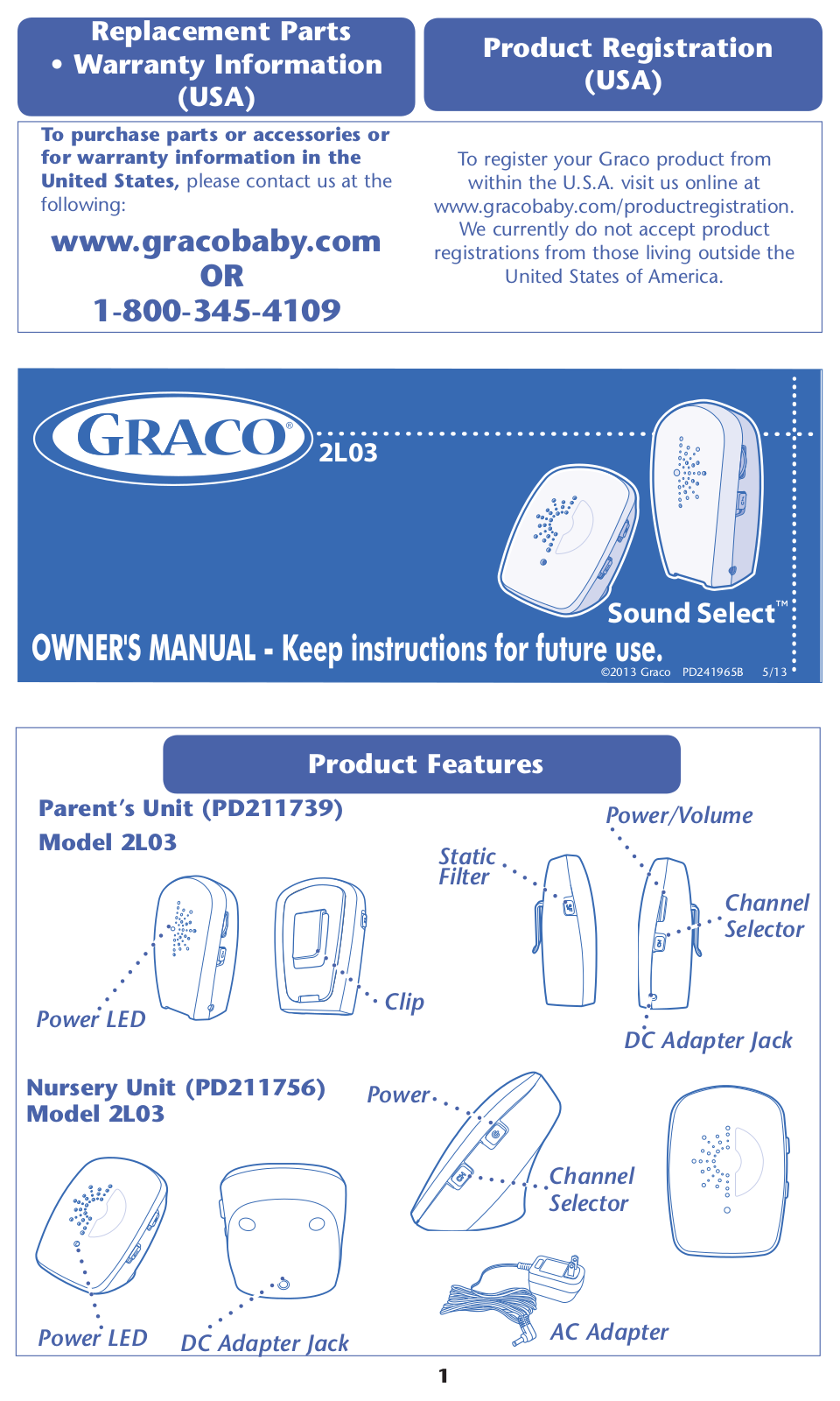 Graco 2L03 User Manual