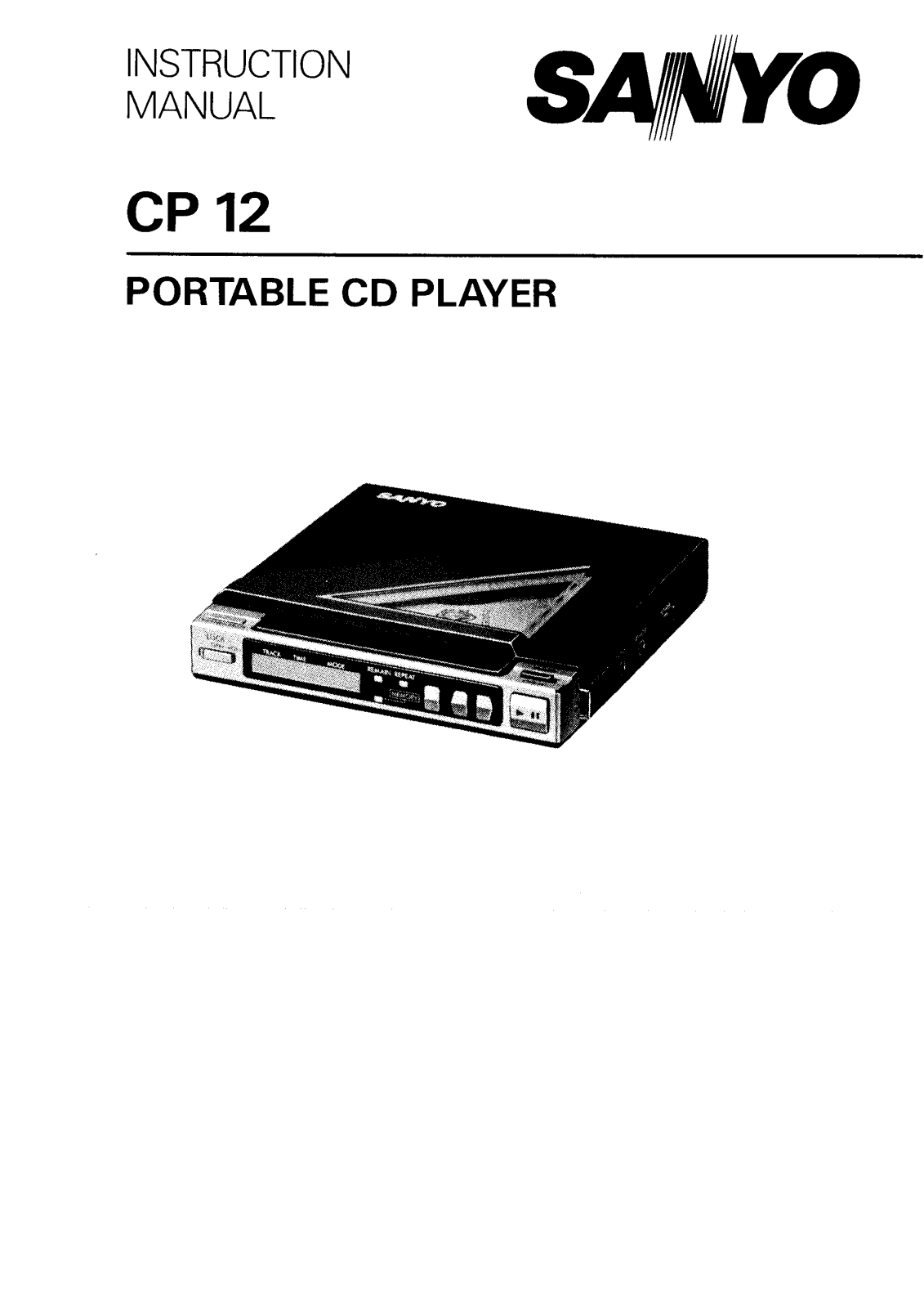 Sanyo CP 12 Instruction Manual