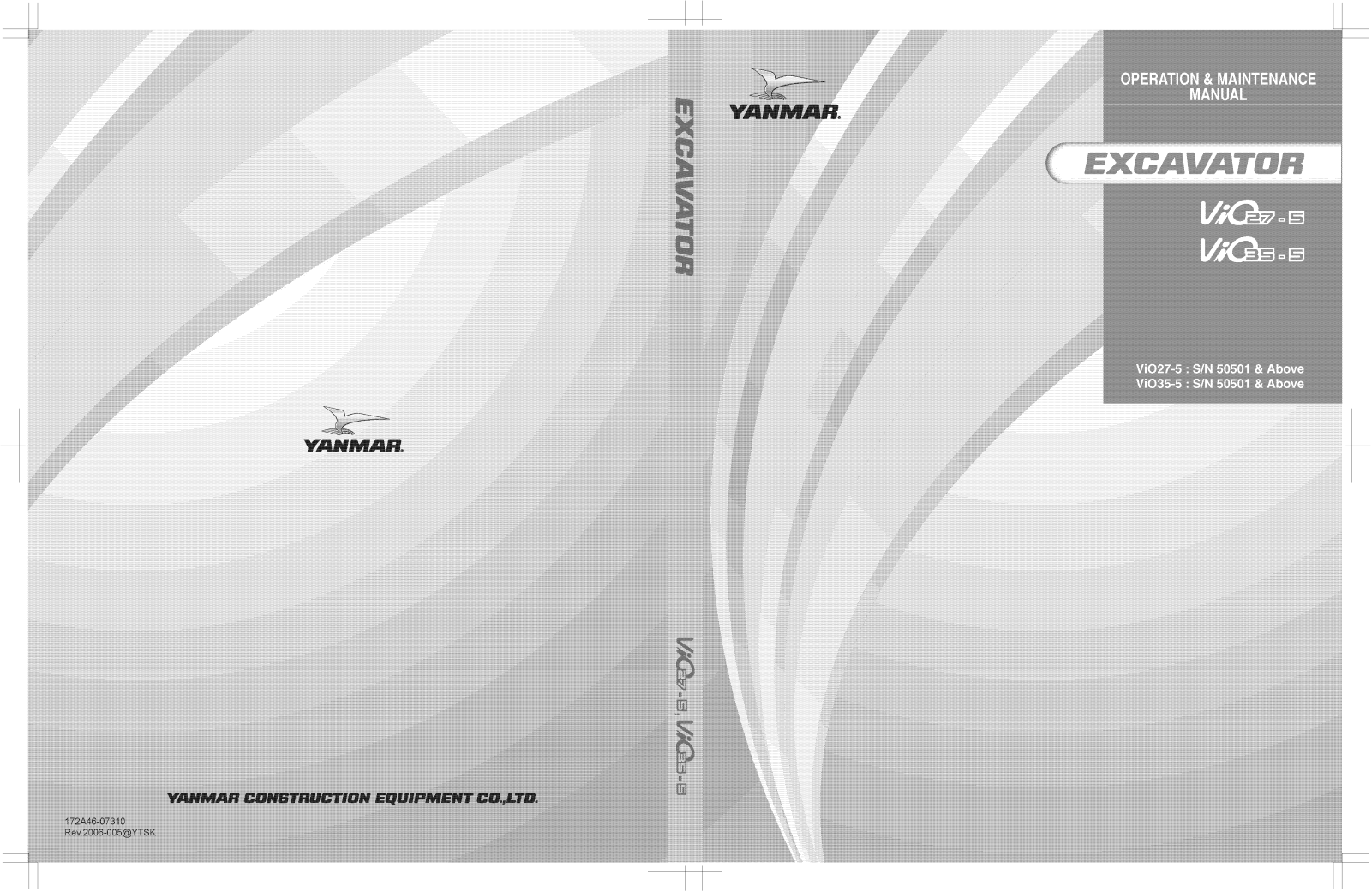 Yanmar ViO 35-5, ViO 27-5 Operation & Maintenance Manual