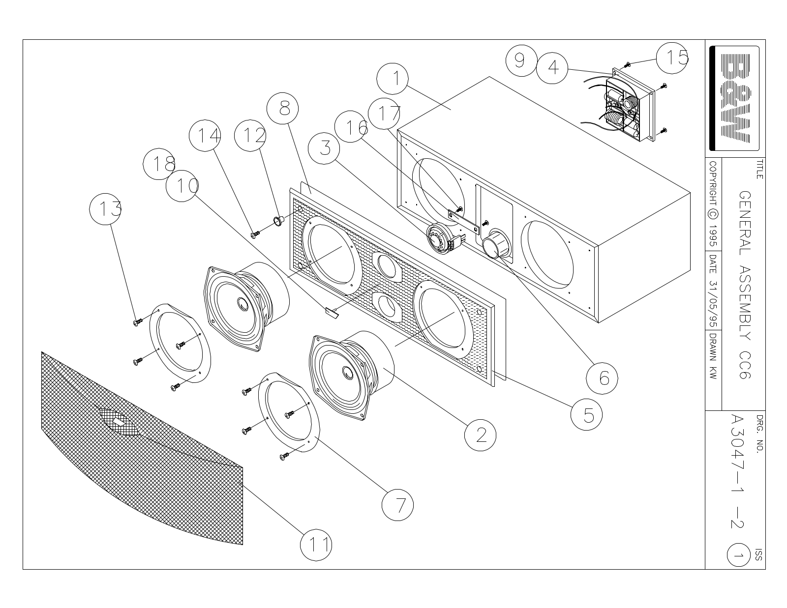 Bowers and Wilkins CC-6 Service manual