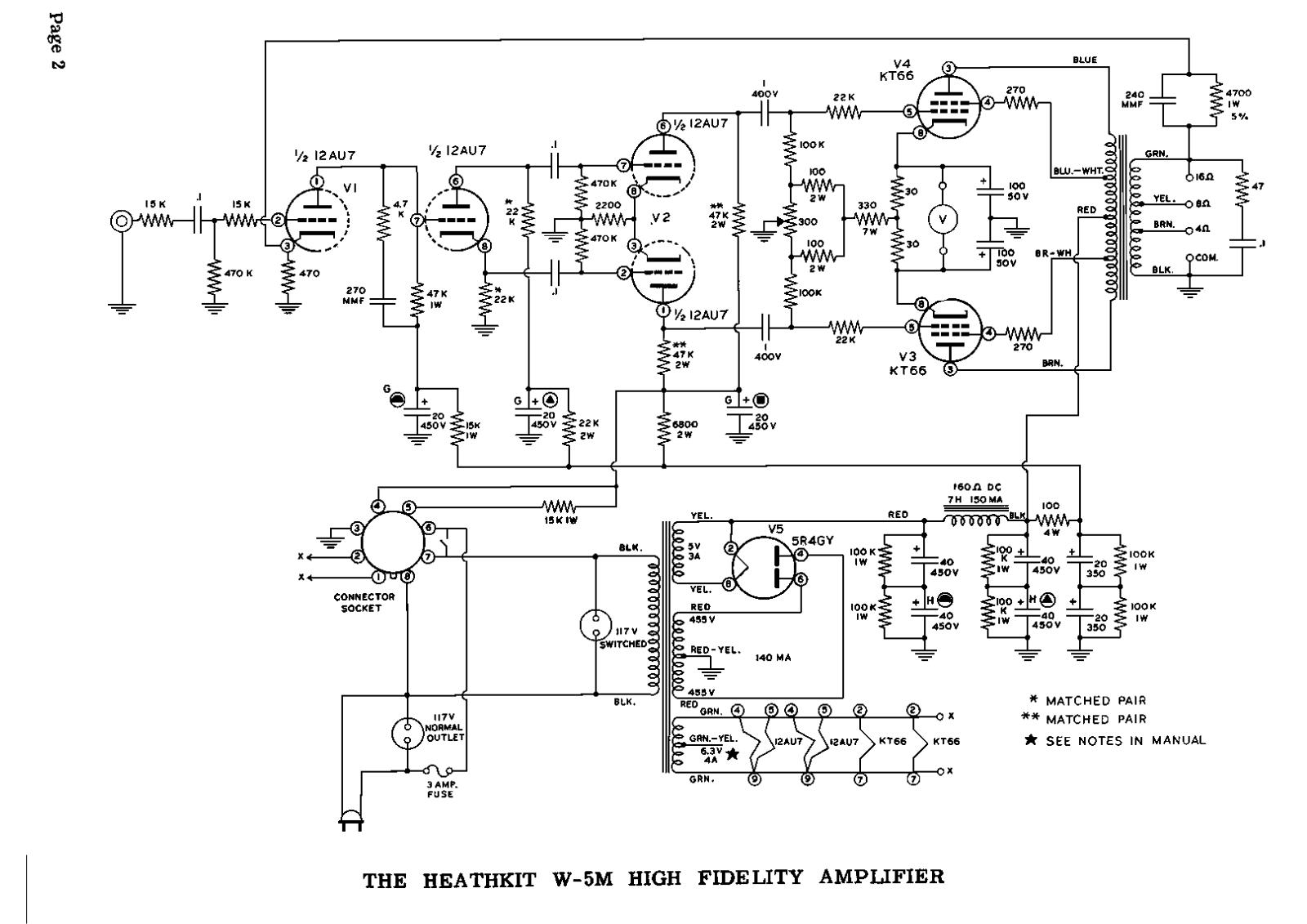 Heathkit w5 schematic