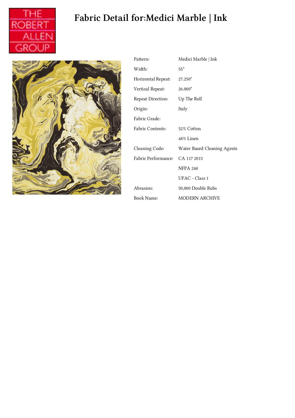 Robert Allen W008968498 Specifications - ManualMachine.com
