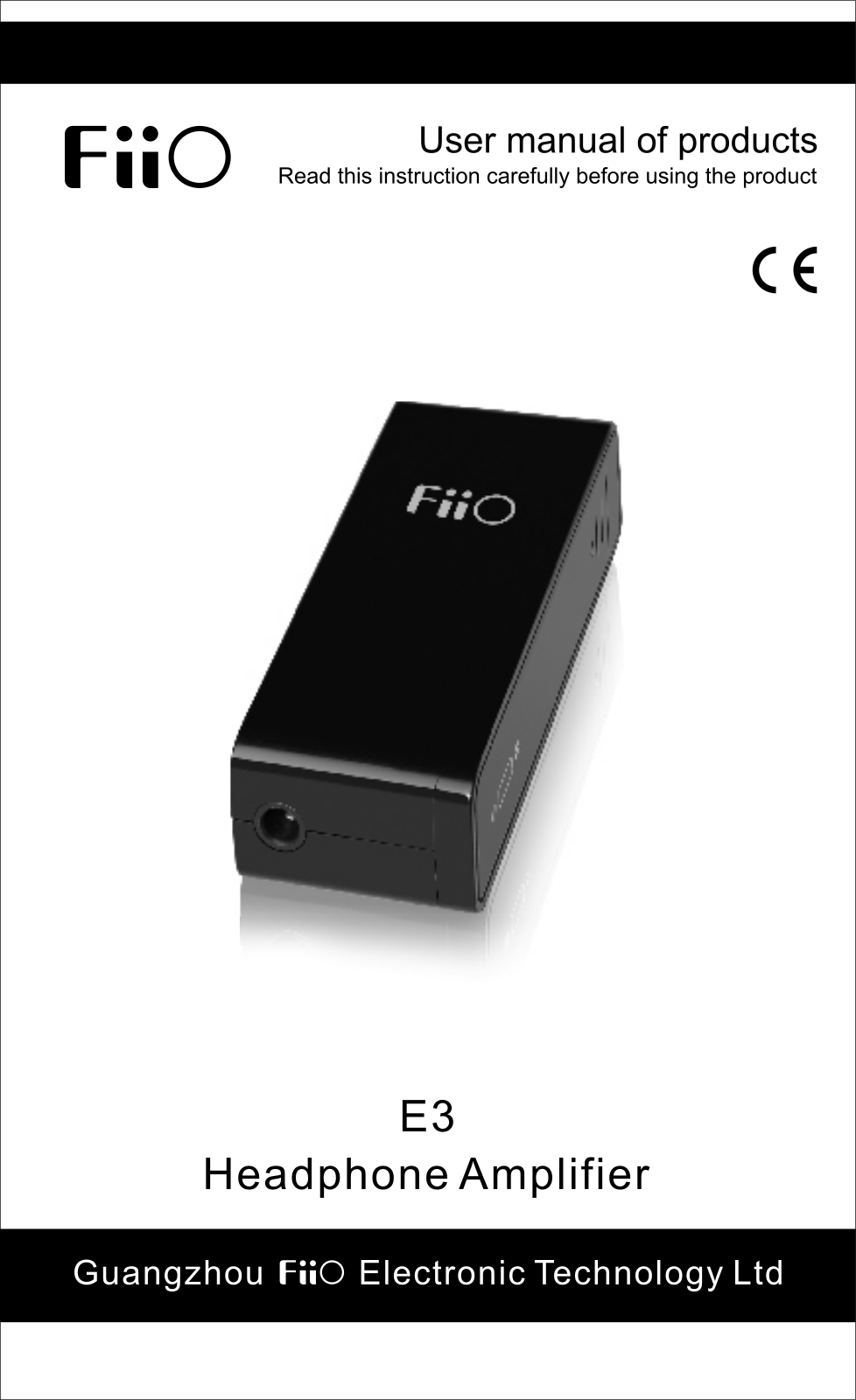 Fiio E3 User guide - ManualMachine.com
