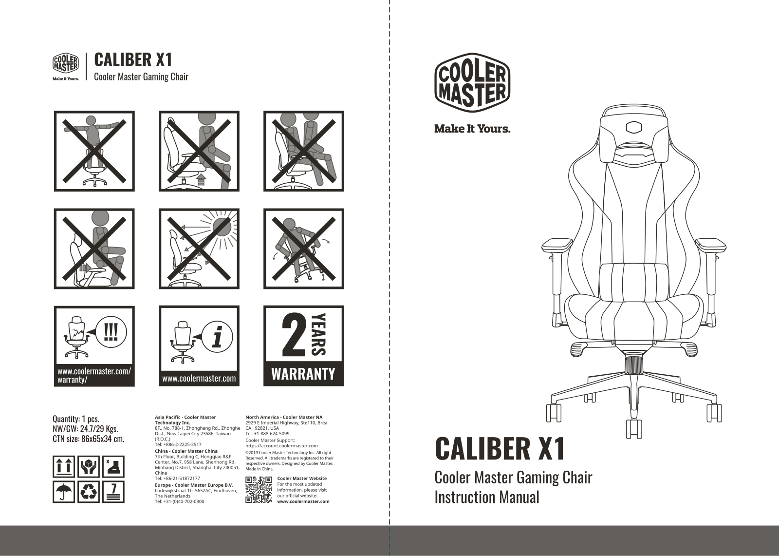 Cooler Master CMI-GCX1-2019 operation manual