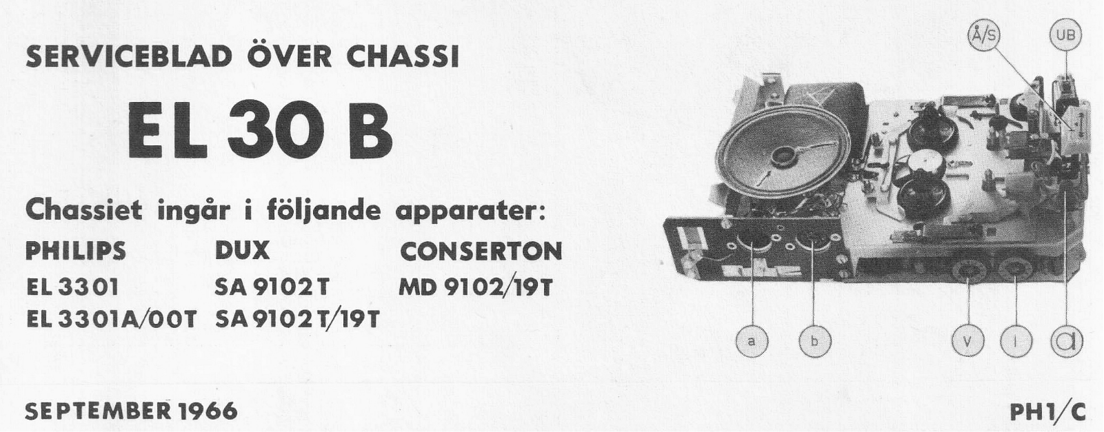 Philips EL30b Schematic