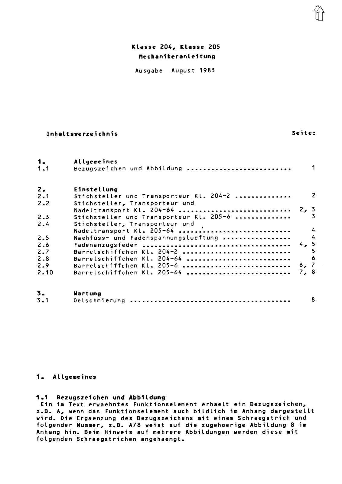 Adler 205 Service Manual