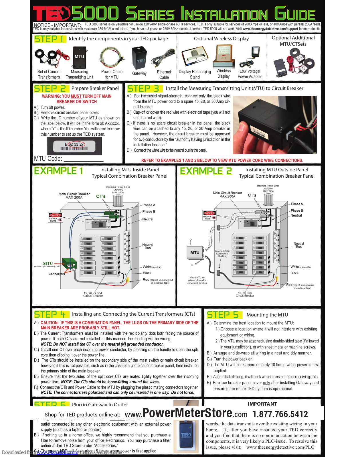 TED 5000 Series Installation Manual