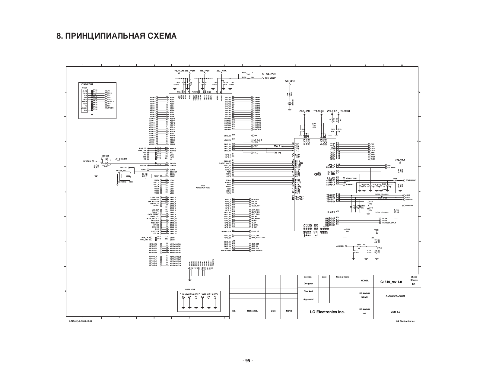 LG G1610 Schematics