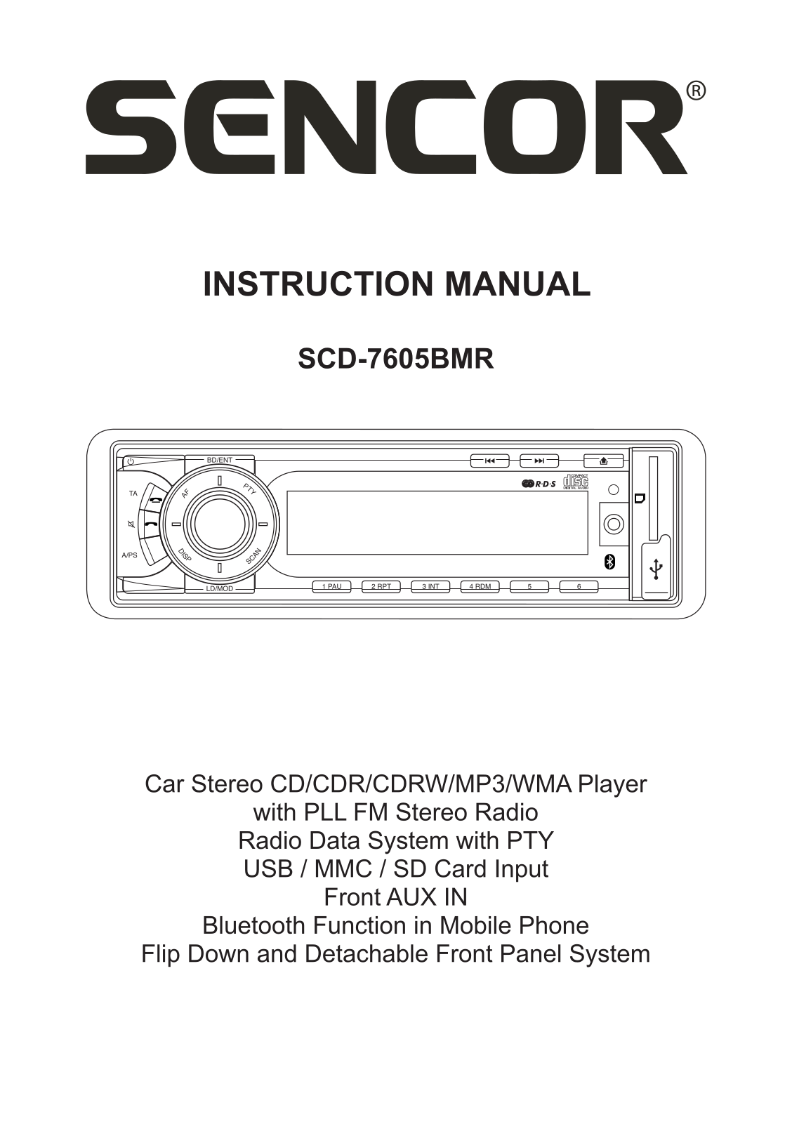 Sencor SCD-7605BMR User Manual