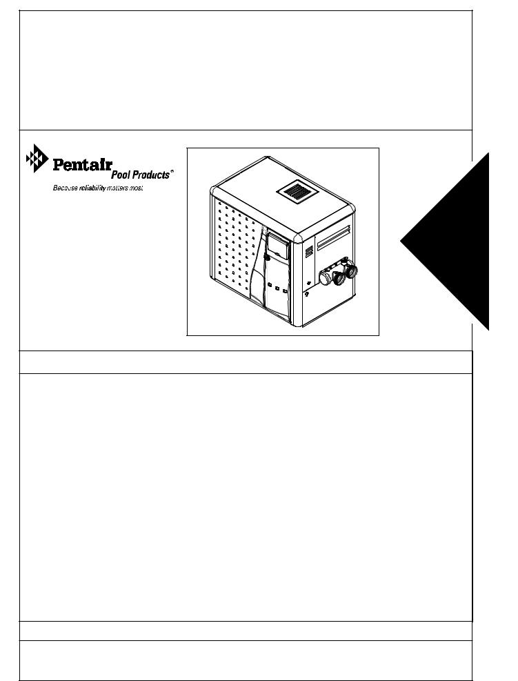 Pentair MiniMax 200 User Manual