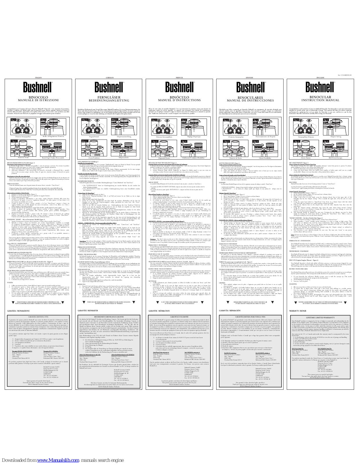 Bushnell 190836 Instruction Manual - ManualMachine.com
