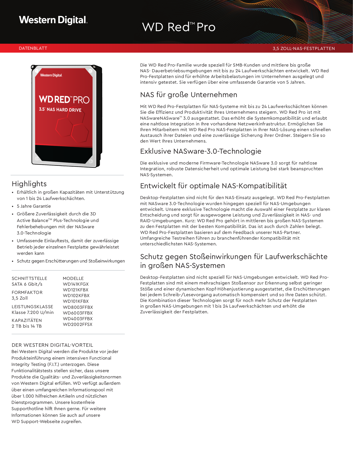 Western Digital WD2002FFSX User Manual