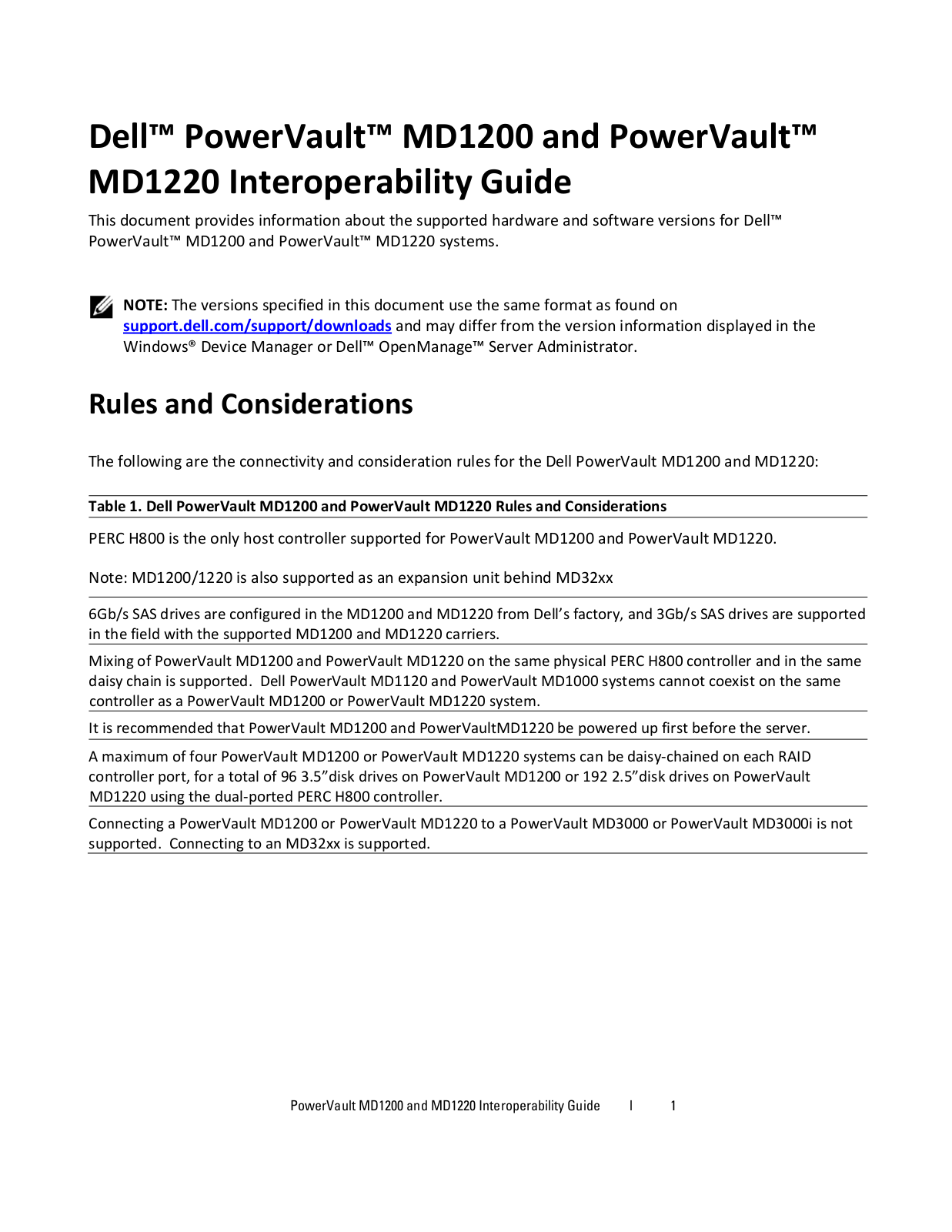 Dell MD1200 User Manual