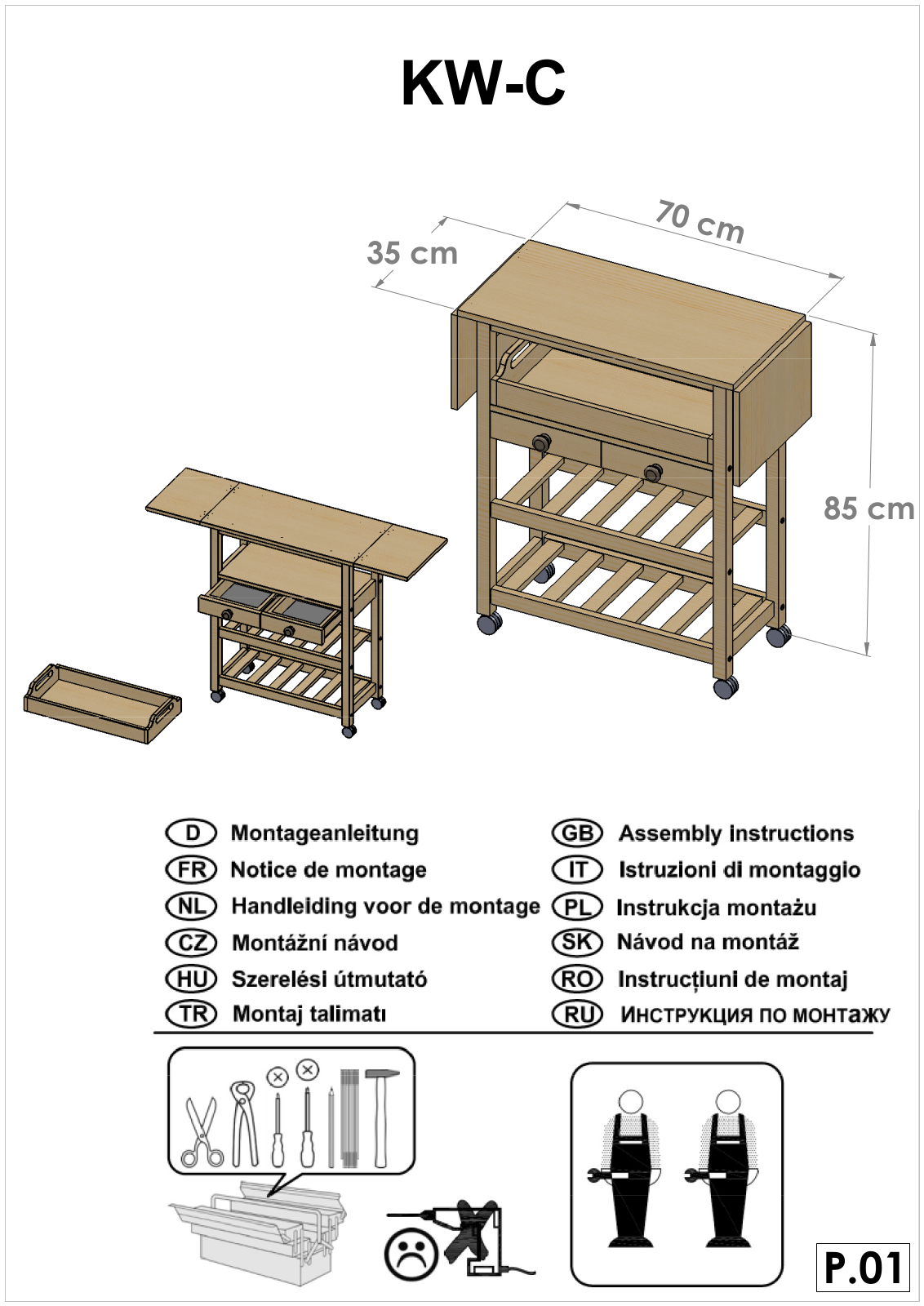 Home affaire Nibe Assembly instructions