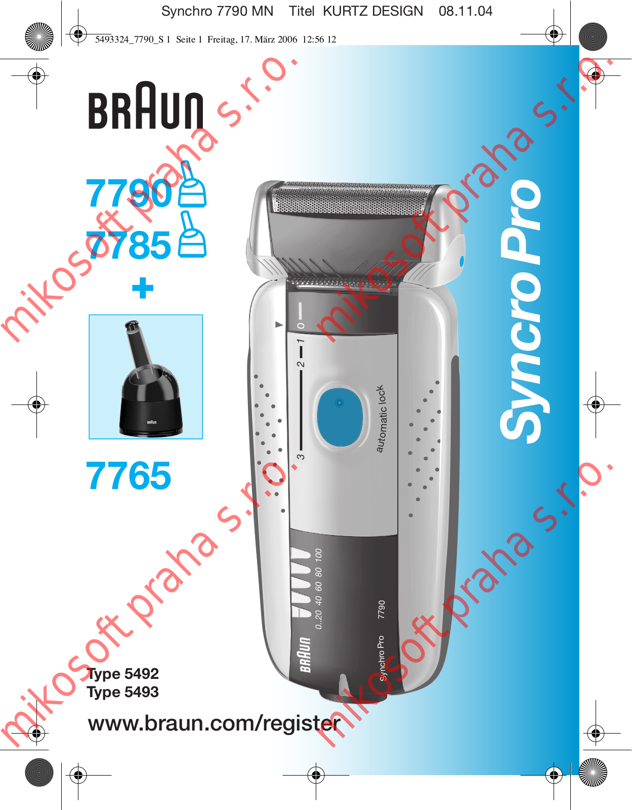 Braun 5492 User Manual