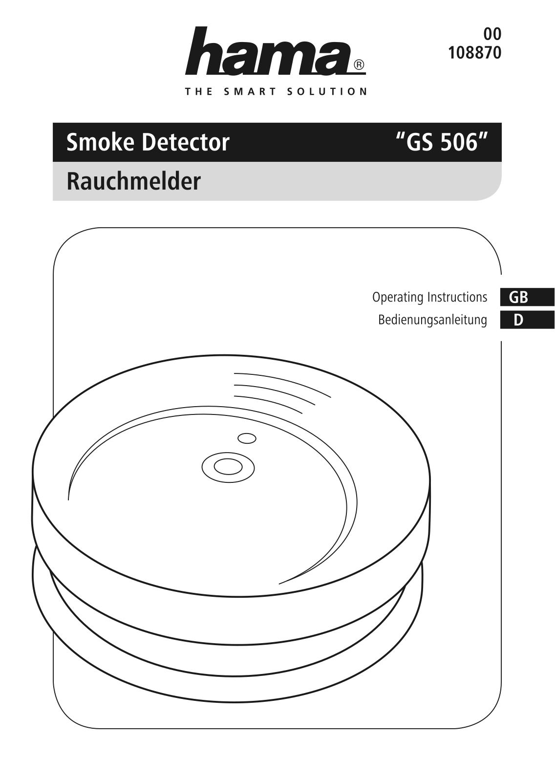 Hama GS 506 operation manual