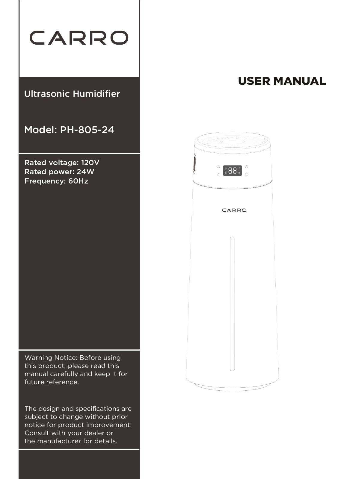 CARRO NXUJ1162 Assembly Guide - ManualMachine.com