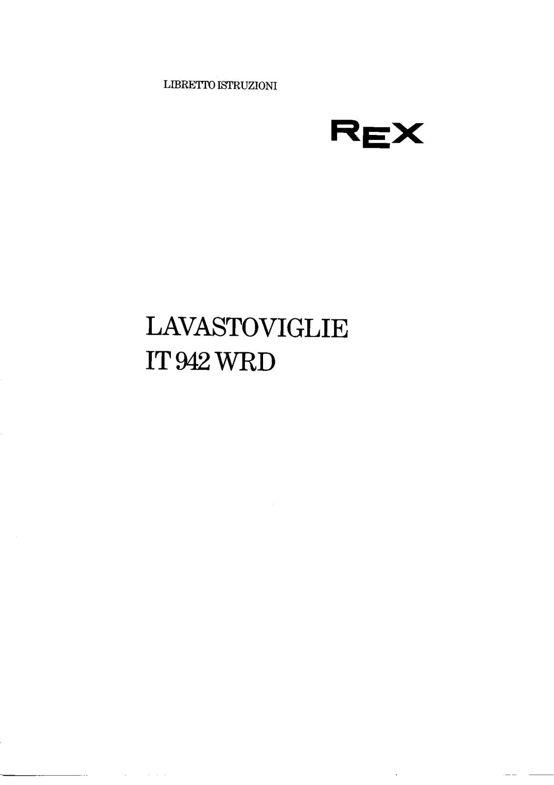 Rex IT942WRD User Manual