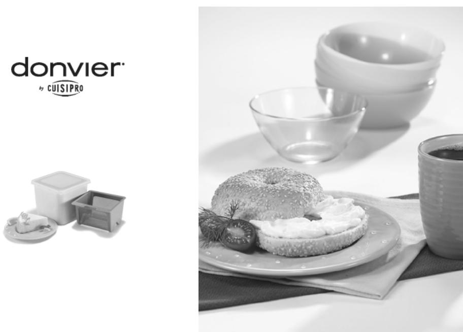 Cuisipro Donvier Yogurt Cheese Maker User Manual