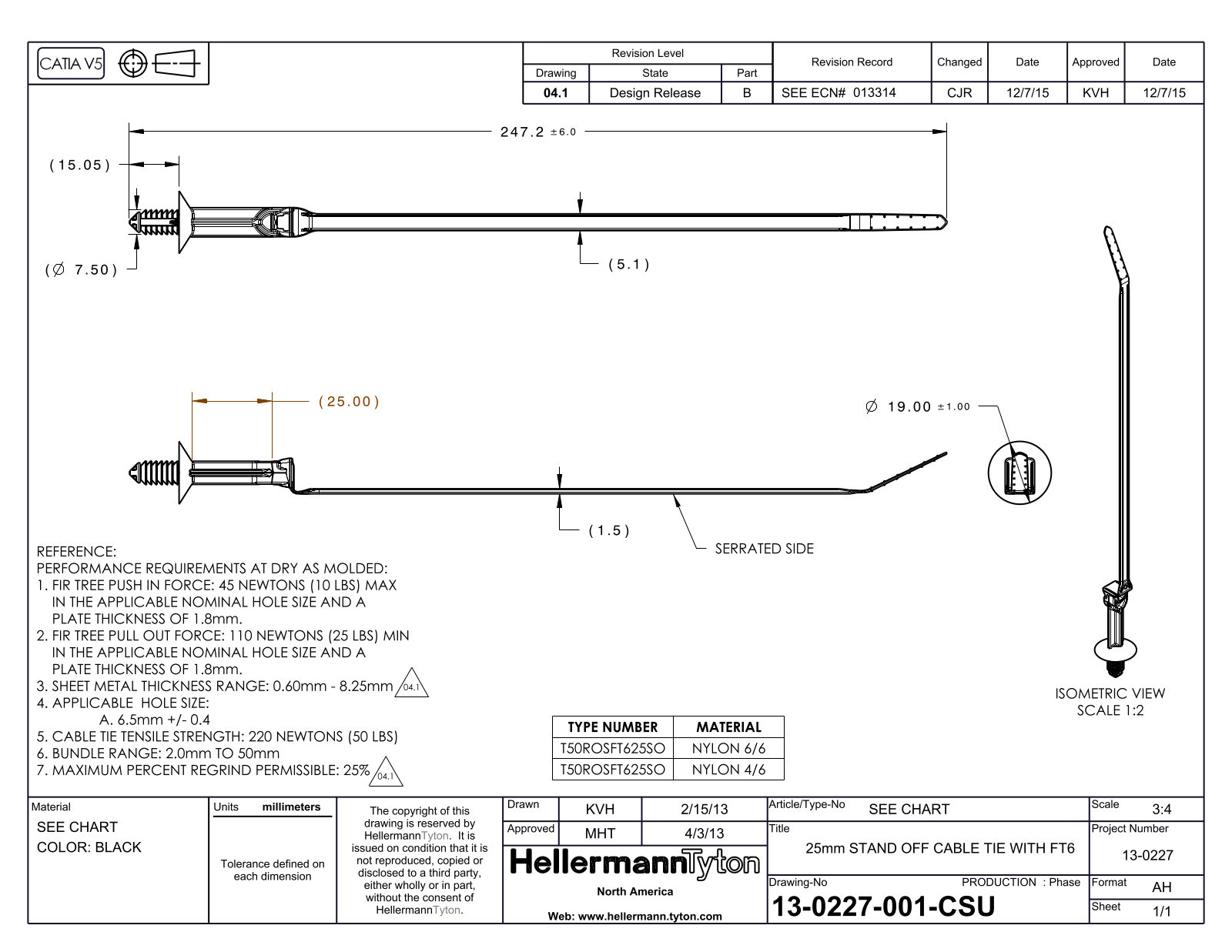 HellermannTyton T50ROSFT625SO Reference Drawing - ManualMachine.com