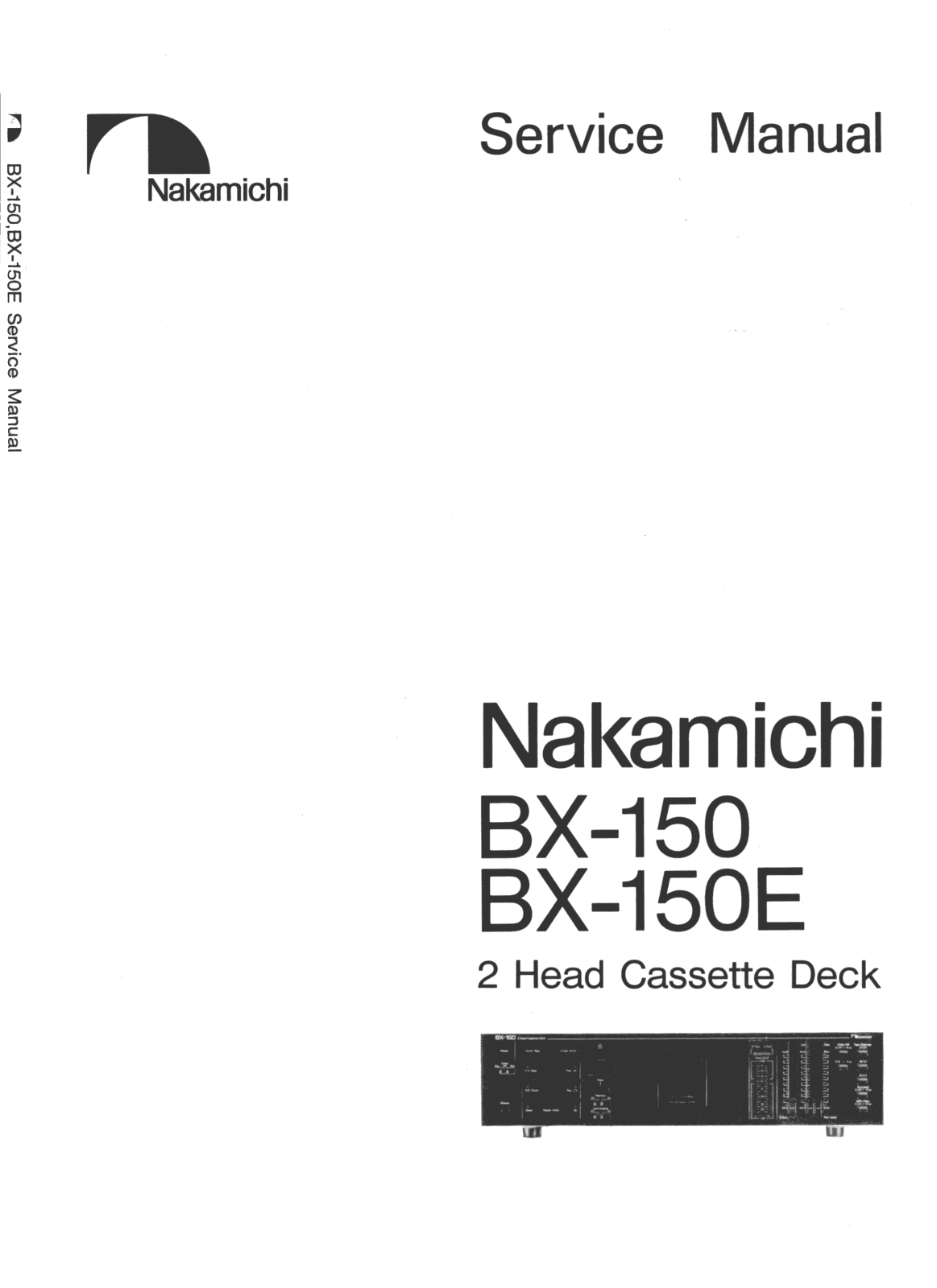 Nakamichi BX-150 Service manual