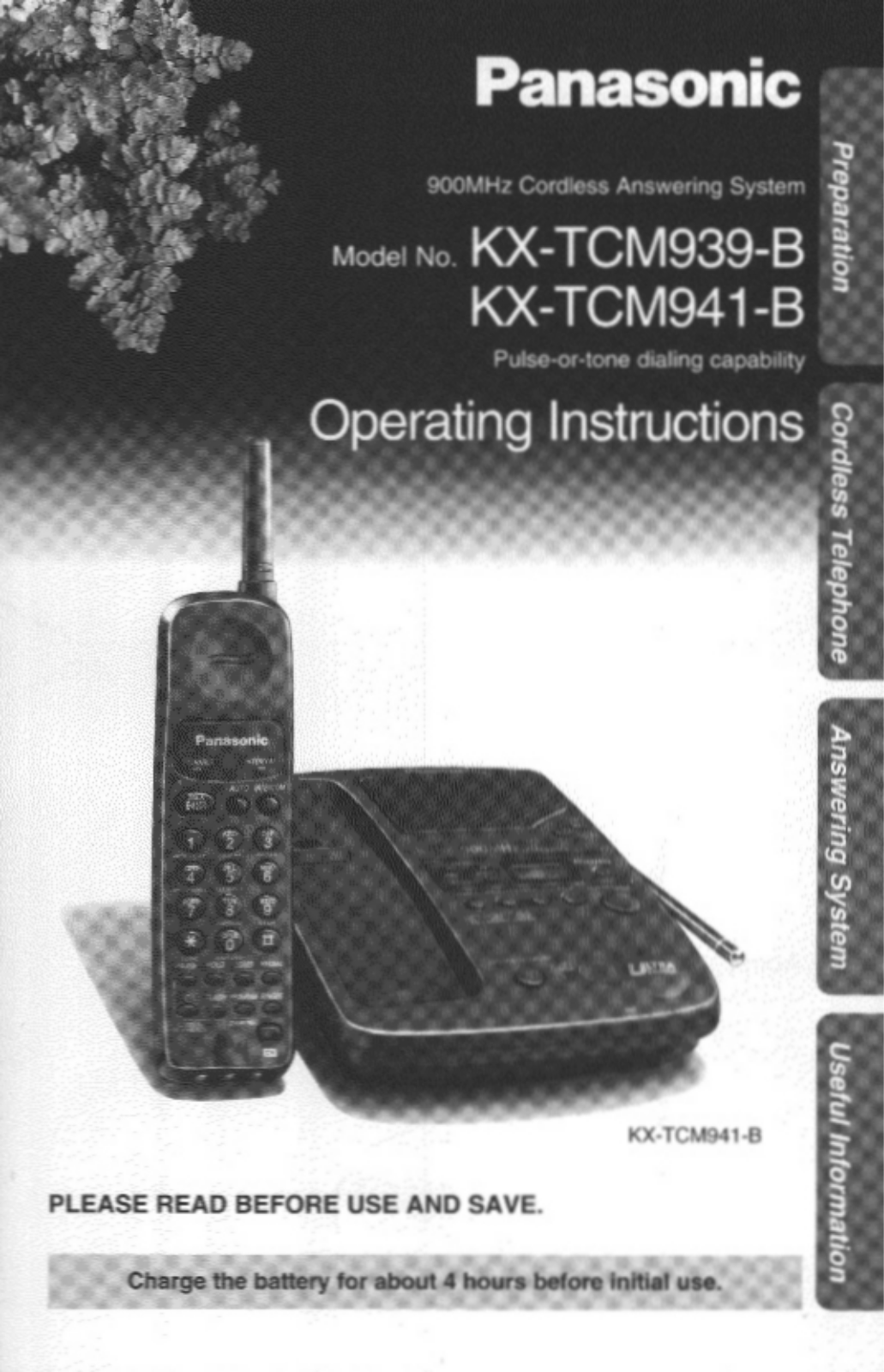 Panasonic KX-TCM939B User Manual