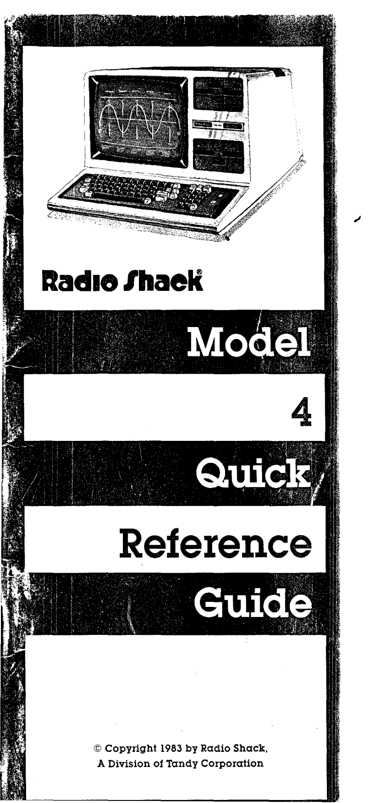Radio Shack TRS-80-4 Quick Reference Manual - ManualMachine.com
