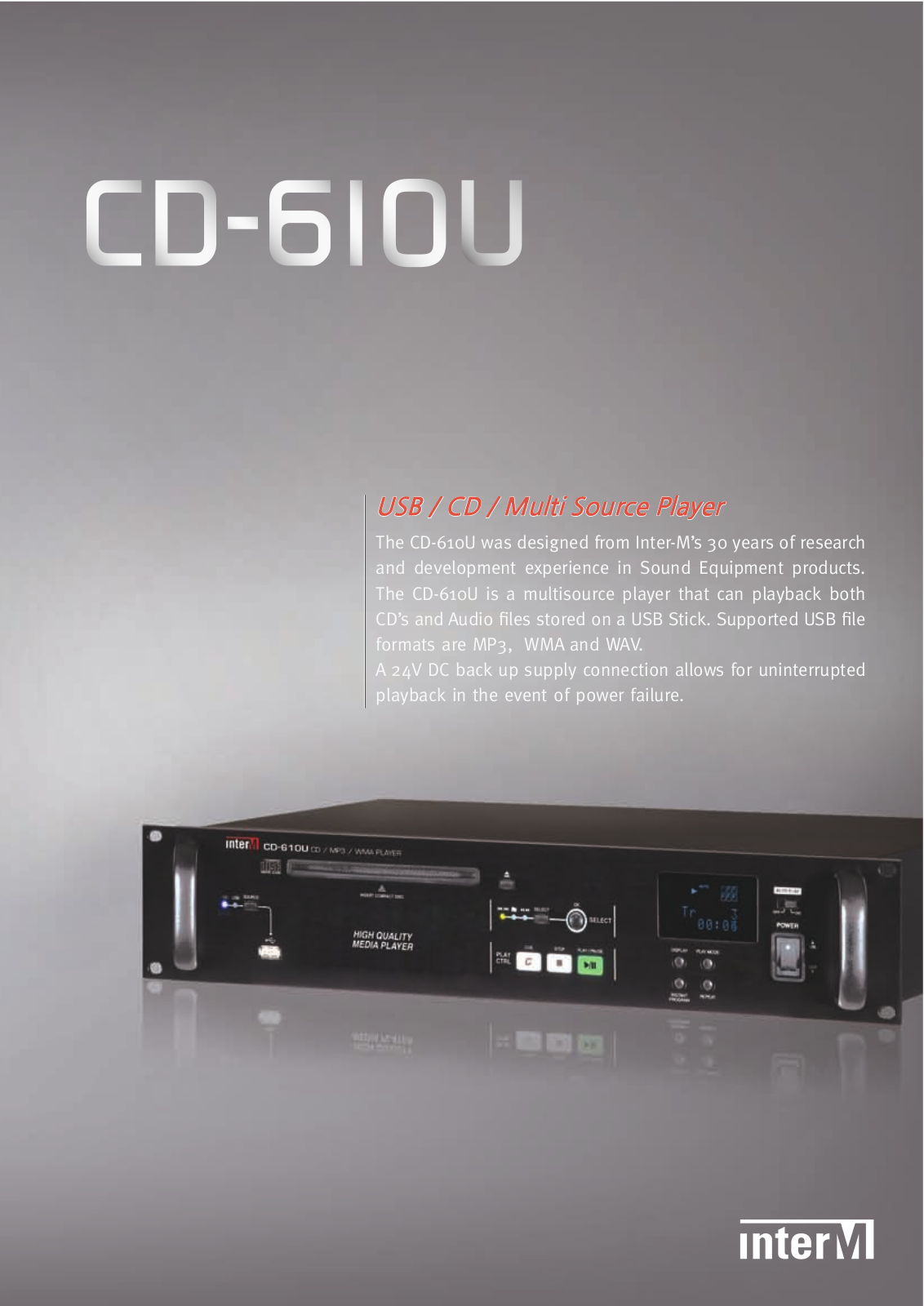 Inter-M CD-610U Brochure