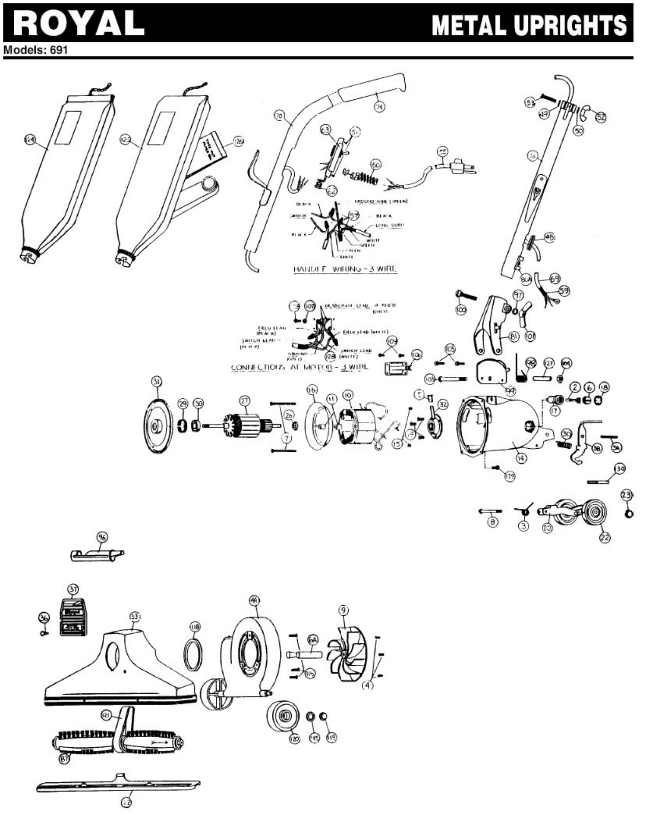 Royal 691 Parts List