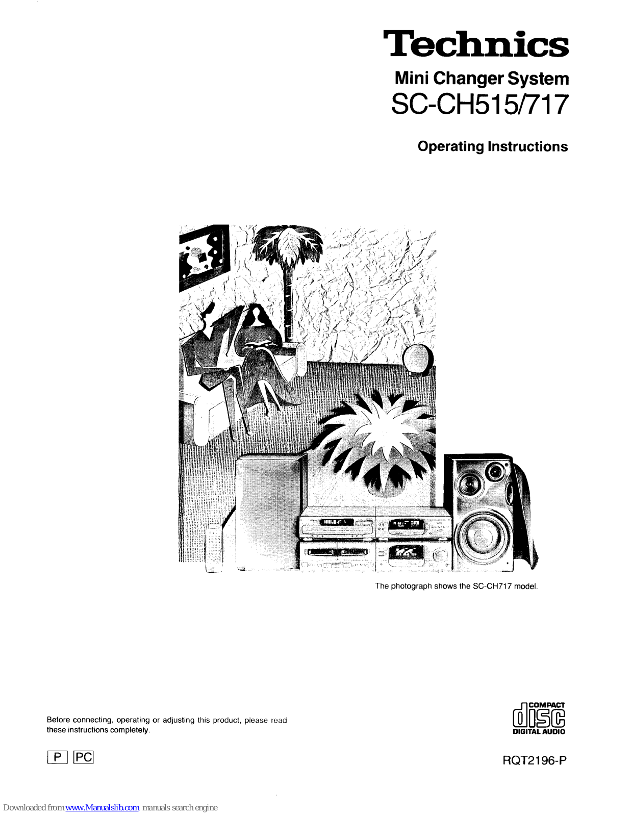Technics SC-CH717, SC-CH515 Operating Instructions Manual - ManualMachine.com