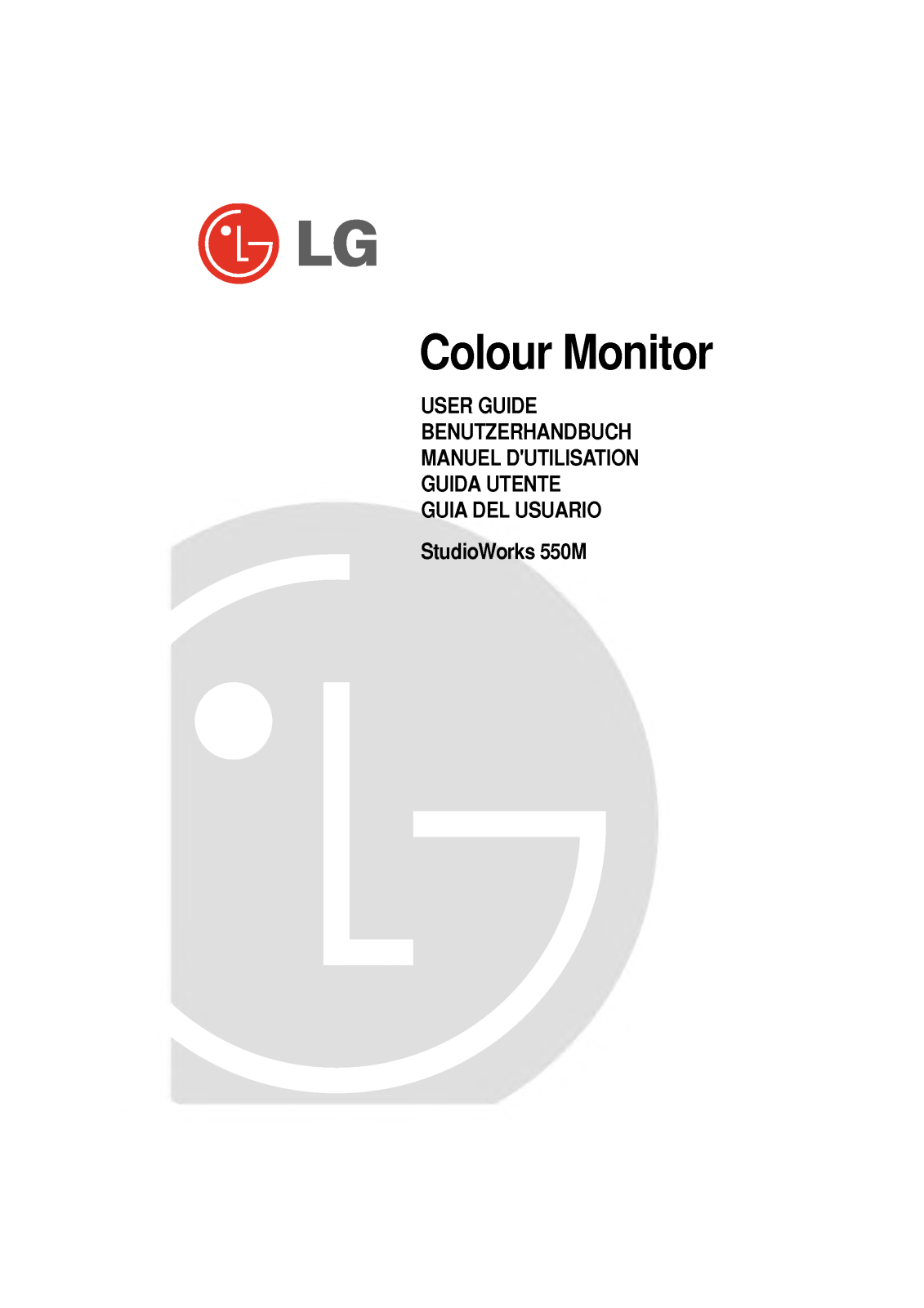 LG STUDIOWORKS 550M User Manual