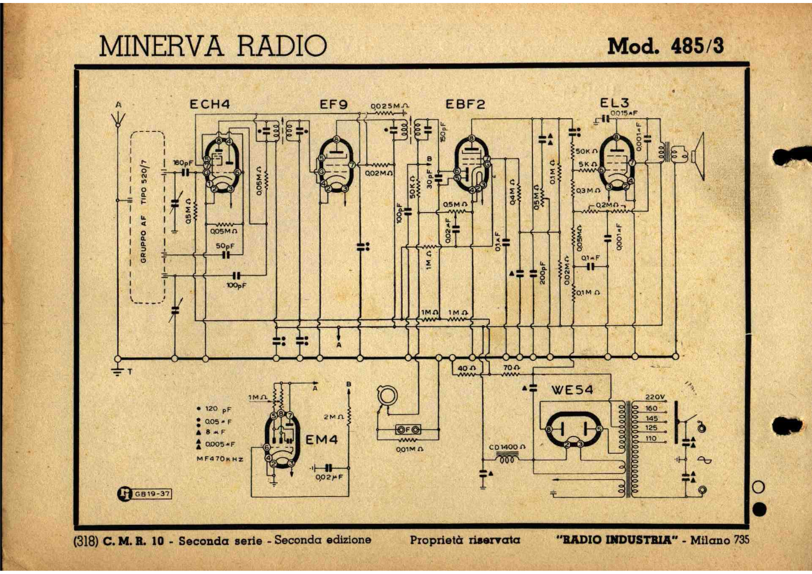 Minerva 485 schematic