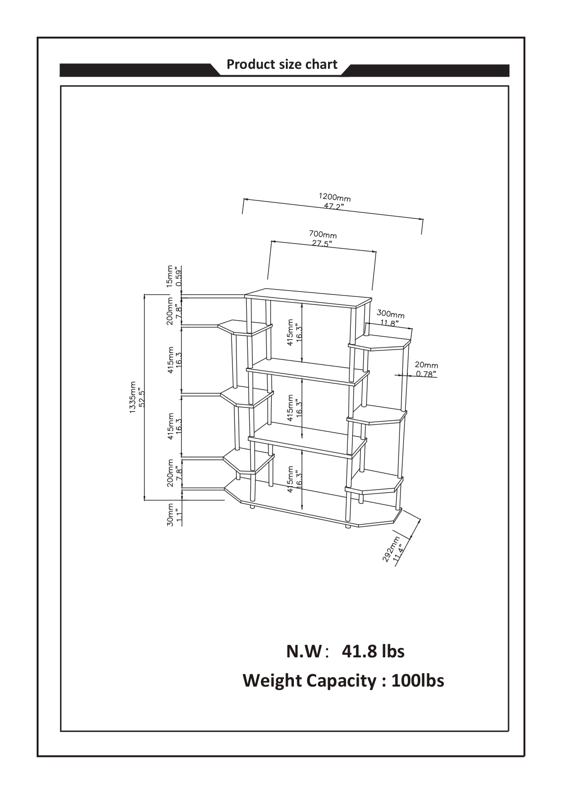 Ebern Designs ZIPC7987 Dimensions - ManualMachine.com
