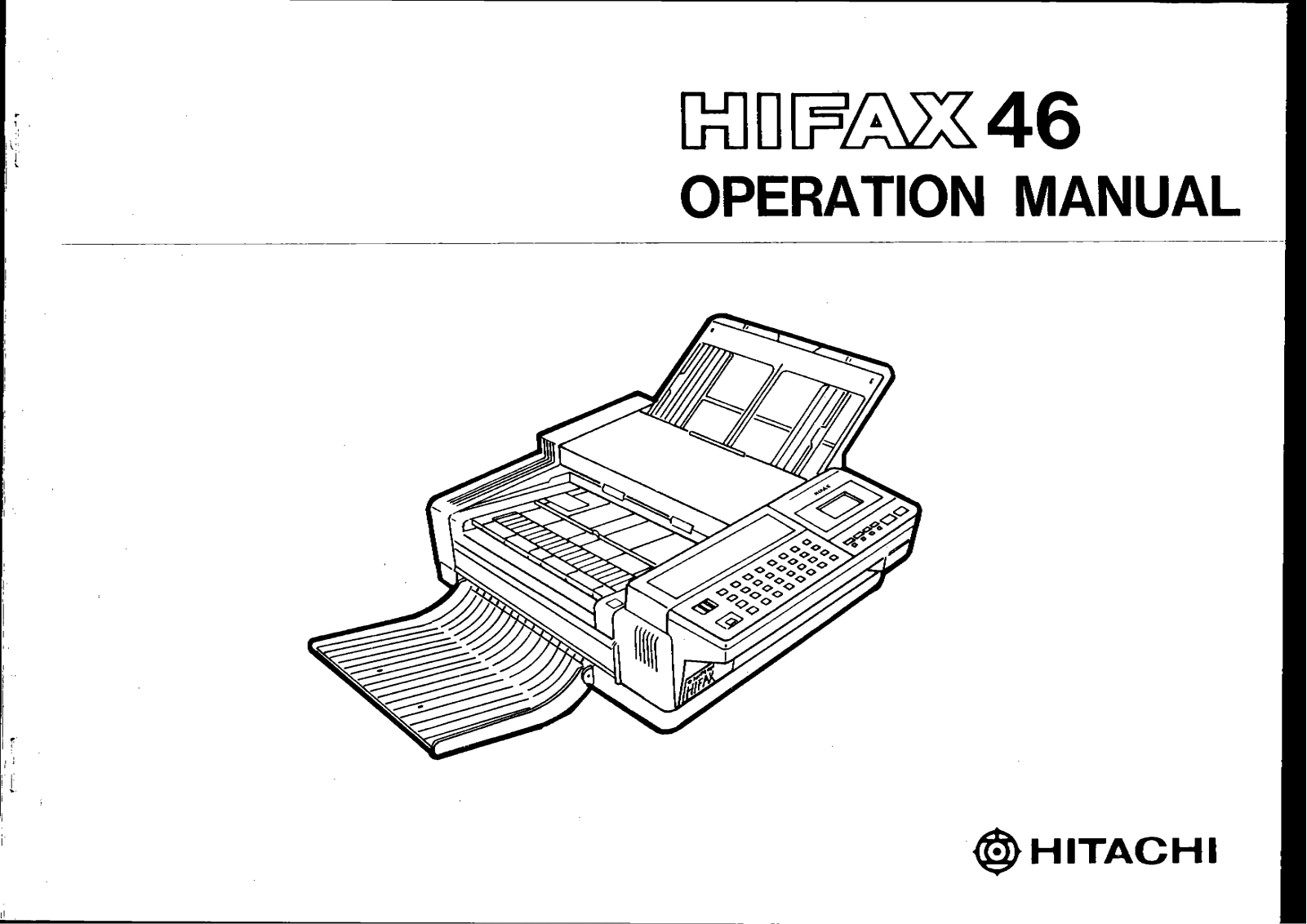 Hitachi HIFAX 46 User Manual