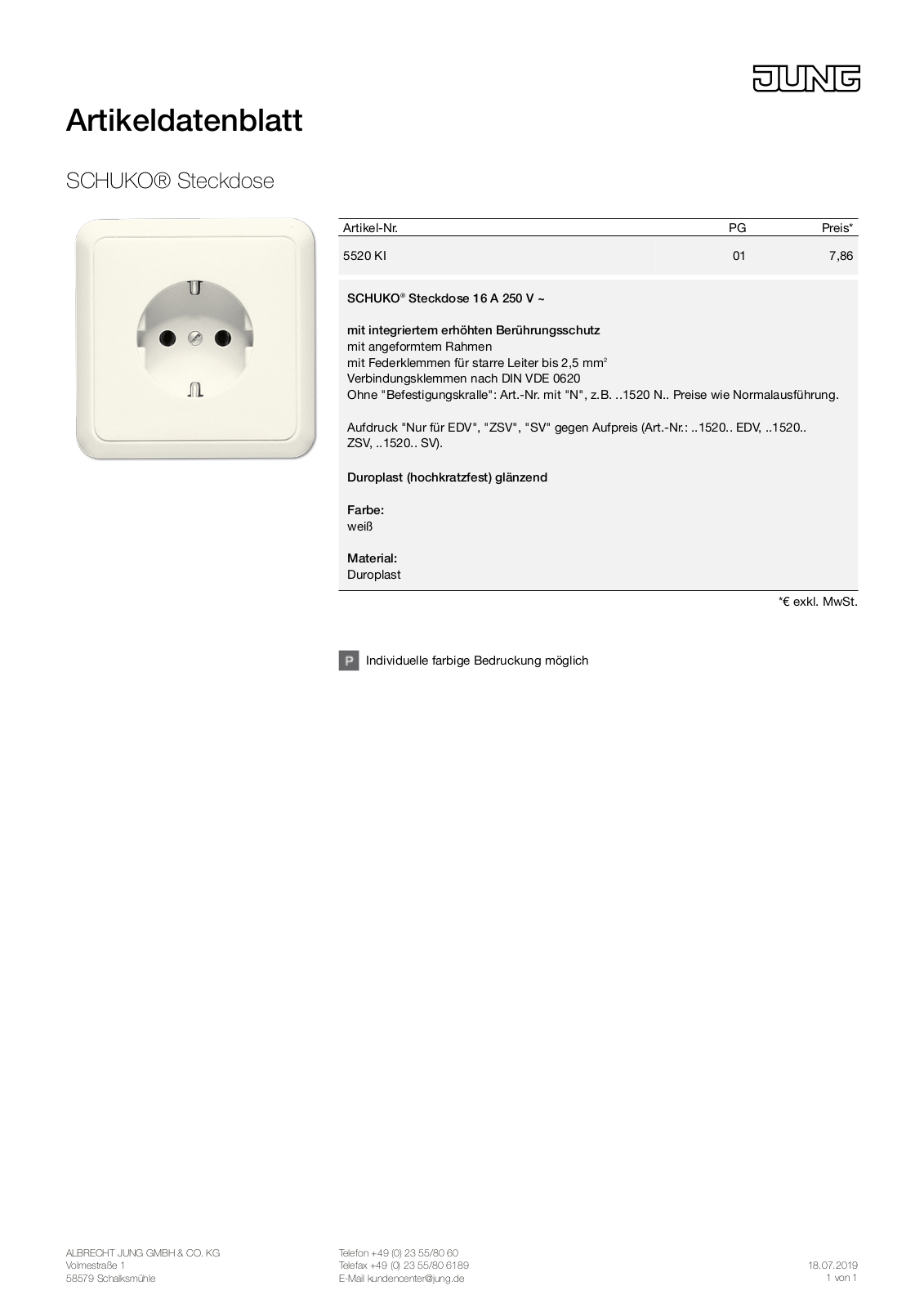 Jung 5520 KI User Manual