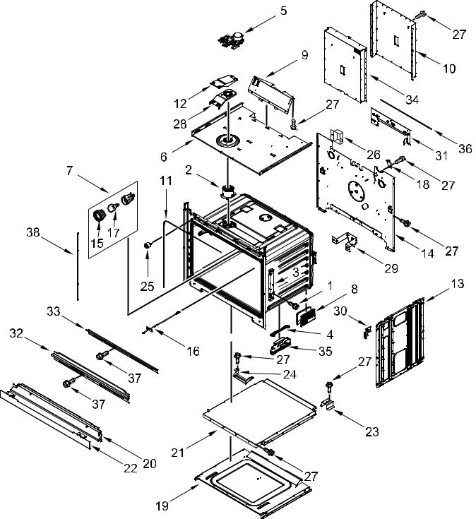 Whirlpool WOD51EC0HB, WOD51EC0HS Parts List