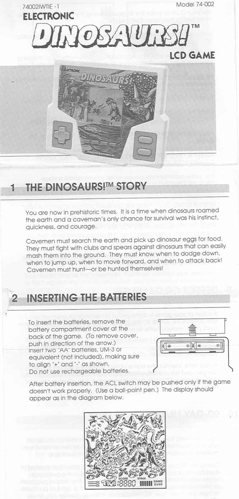 Hasbro DINOSAURS User Manual